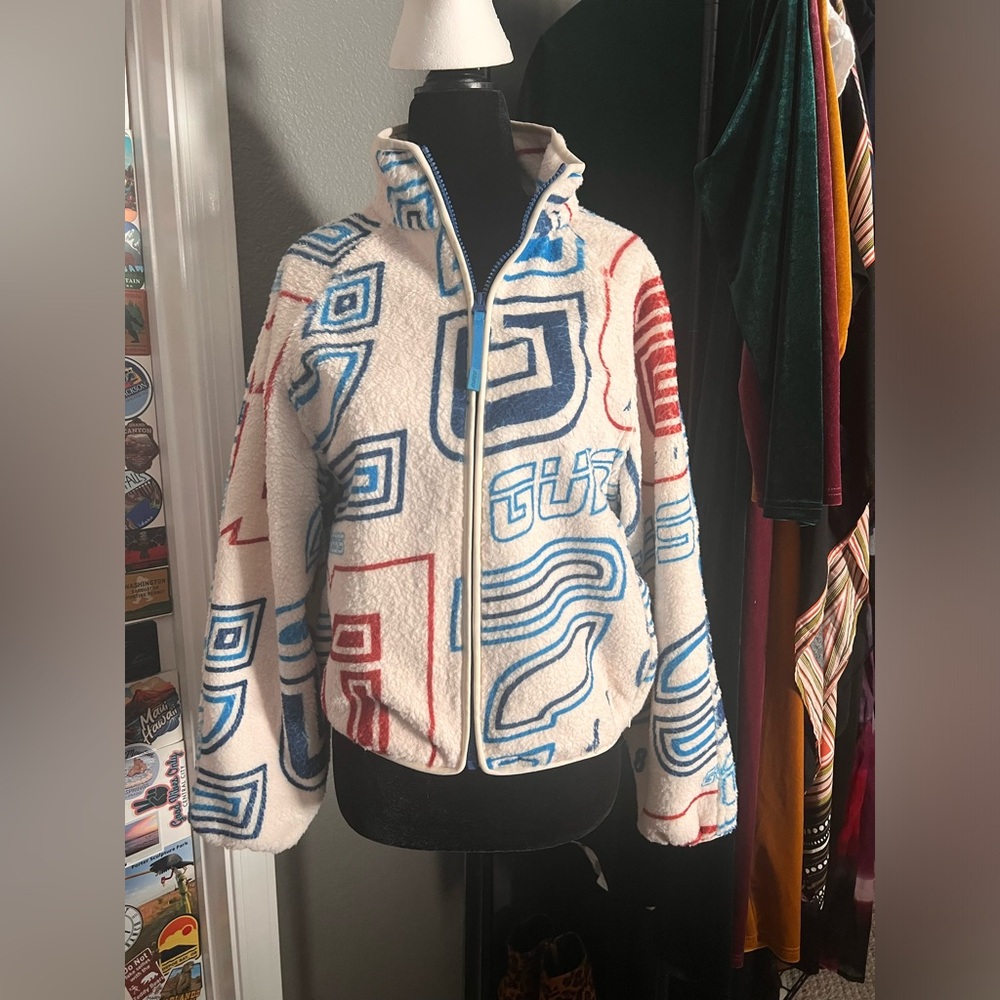 GUESS Women’s Aveline Zip Jacket Playground Vibes Color Scheme